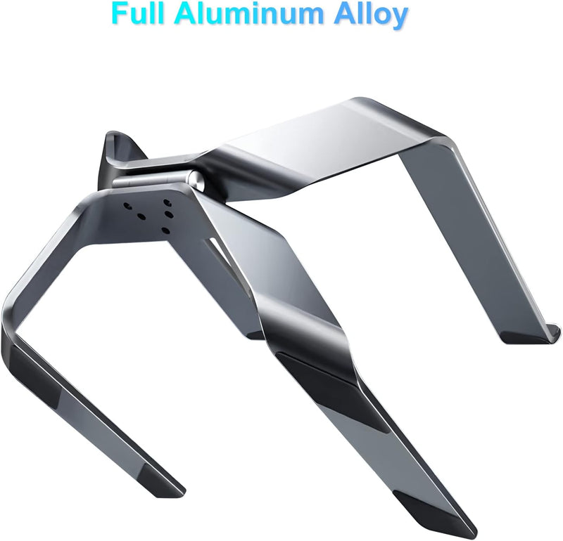 SHUOSUO Laptop Ständer Verstellbar, Ergonomisch Aluminium Schreibtisch Notebook Halterung Halter für