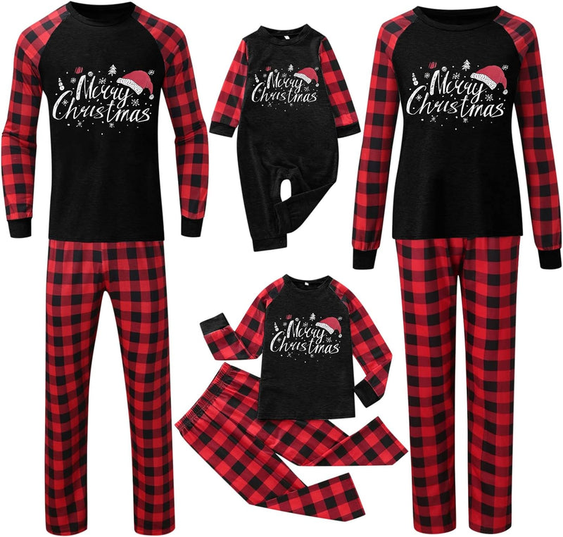 Weihnachts Pyjama Couple Weihnachtspyjama Familie Set Schlafanzug Lang Outfit Winter Damen Herren Ki