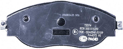 HELLA PAGID 8DB 355 015-921 Bremsbelagsatz - T2074 - Dicke/Stärke: 20mm - Bremssystem: TRW - mit int