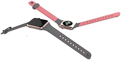 Belkin Sportarmband (geeignet für Apple Watch Series 4, 3, 2, 1, 38 mm/40 mm) 38 mm grau/pink, 38 mm