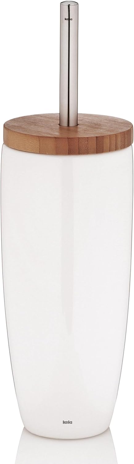 kela, Keramik, Weiss, WC-Bürste Garnitur, WC-Bürste Garnitur