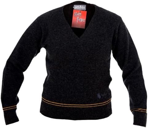 Harry Potter Hufflepuff Hogwarts Sweater Pullover direkt vom Filmausstatter Made in Schottland Lammw