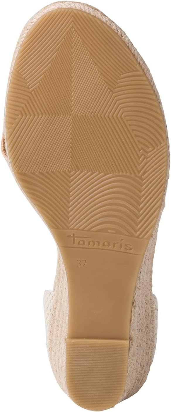 Tamaris Damen 1-1-28026-36 Sandale 41 EU Almond, 41 EU Almond