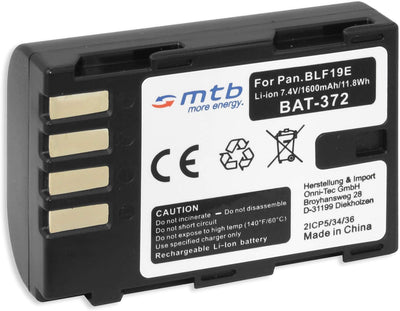 2 Akkus + Ladegerät (Netz+Kfz+USB) für DMW-BLF19, BLF19E, BP-61 / Panasonic Lumix G9 / Lumix DC-GH5S