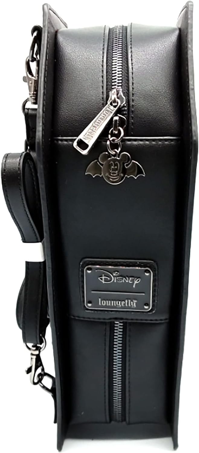 loungefly X LASR Exklusive Disney Count Mickey Sarg wandelbare Crossbody-Tasche – niedliche Rucksäck