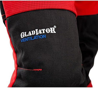Pfanner 101761/XL Schnittschutzhose Ventilation Grösse XL in rot/schwarz, XL