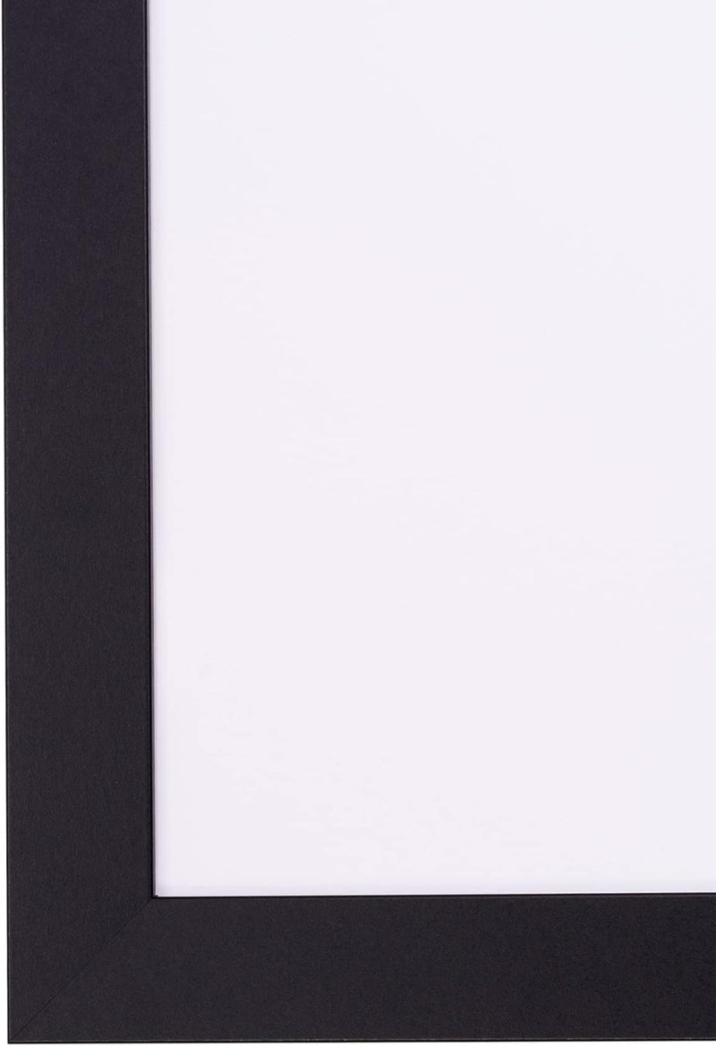 Rahmendesign24 Bilderrahmen Milano 60x60 Schwarz (matt) Fotorahmen, Wechselrahmen, Posterrahmen, Puz
