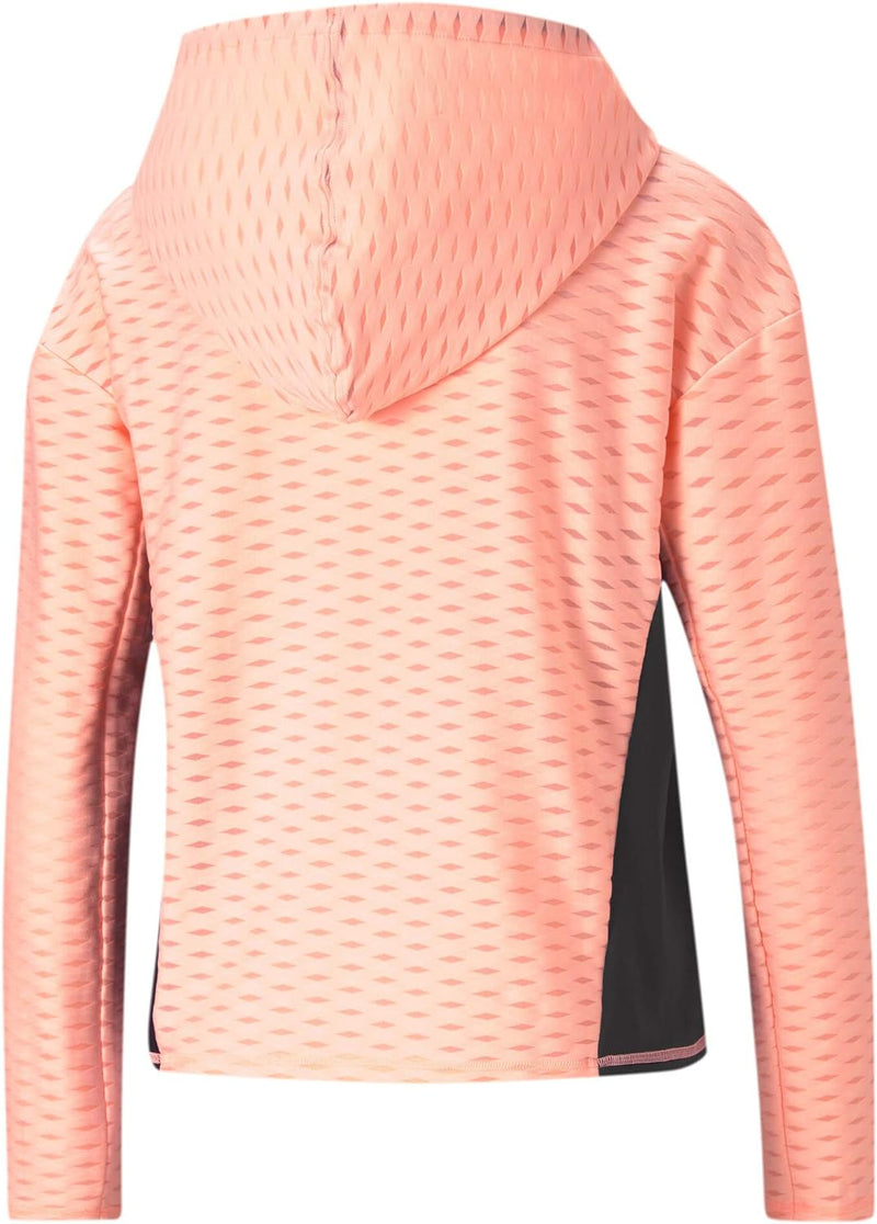 PUMA Damen, Train Flawless Pullover Hoodie T-shirt S Elektro Peach, S Elektro Peach