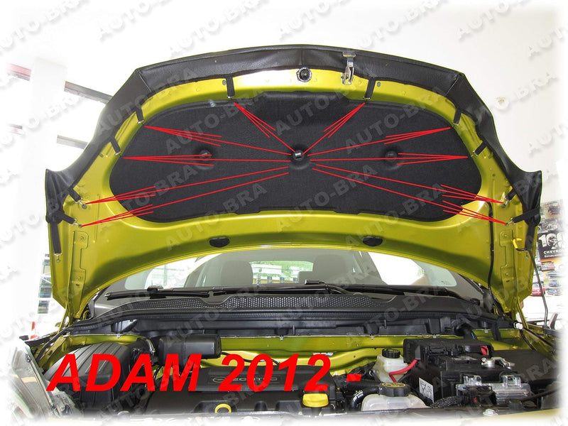 AB-00987 CARBON OPTIK Auto Bra kompatibel mit Opel Adam Bj. 2012-2019 Haubenbra Steinschlagschutz Tu