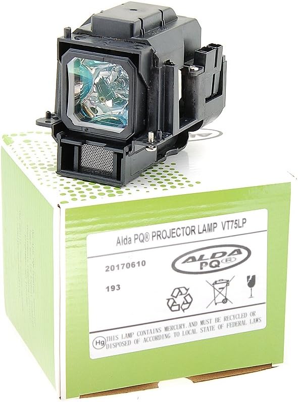 Alda PQ-Premium, Beamerlampe/Ersatzlampe für NEC VT75LP Projektoren, Lampe mit Gehäuse