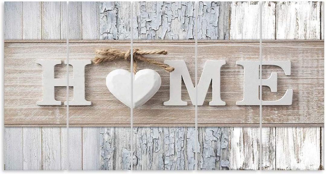 Feeby Wanddekoration Herz Wohnung Deko Paneel 200x100 cm Grau_s, Deko Paneel 200x100 cm Grau_s