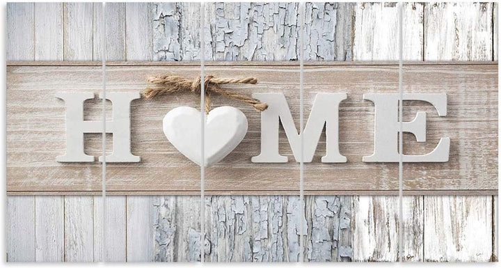 Feeby Wanddekoration Herz Wohnung Deko Paneel 200x100 cm Grau_s, Deko Paneel 200x100 cm Grau_s