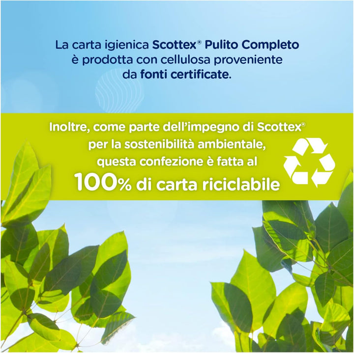 Scottex Komplettes Toilettenpapier, 36 Rollen Maxi, umweltfreundliche Verpackung aus Papier