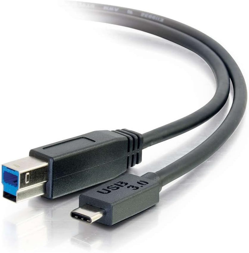 C2G 2m USB-Druckerkabel, USB-C auf USB-B 3. 0 (USB 3. 1 Gen 1) C auf B Kabel. Kompatibel mit Drucker