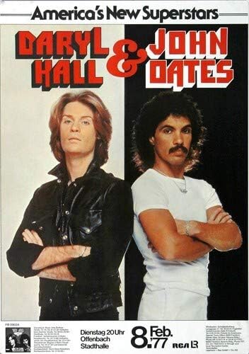 Daryl Hall & John Oates - Rich Girl, Offenbach & Frankfurt 1977 » Konzertplakat/Premium Poster | Liv