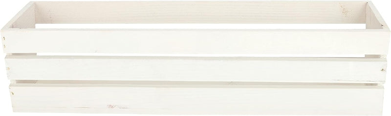 KOTARBAU® Blumenkasten Kräuterkasten aus Holz Langer Balkon-Blumenkasten 600x180x150 mm Weiss Weiss