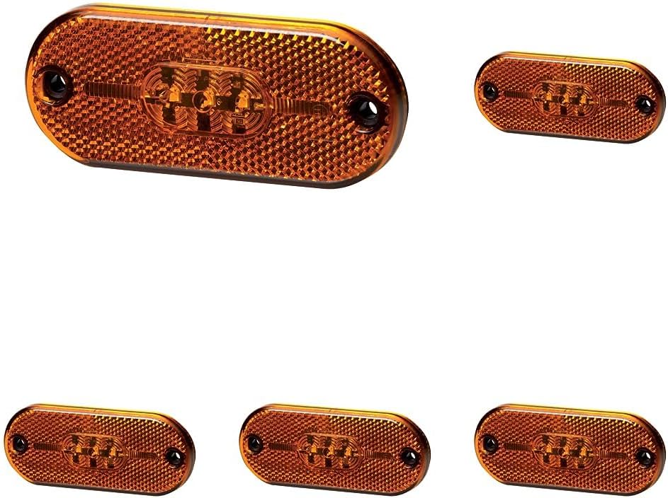Hella - Seitenmarkierungsleuchte - Valuefit - LED - 12V - Schraubanschluss/Anbau - Lichtscheibenfarb