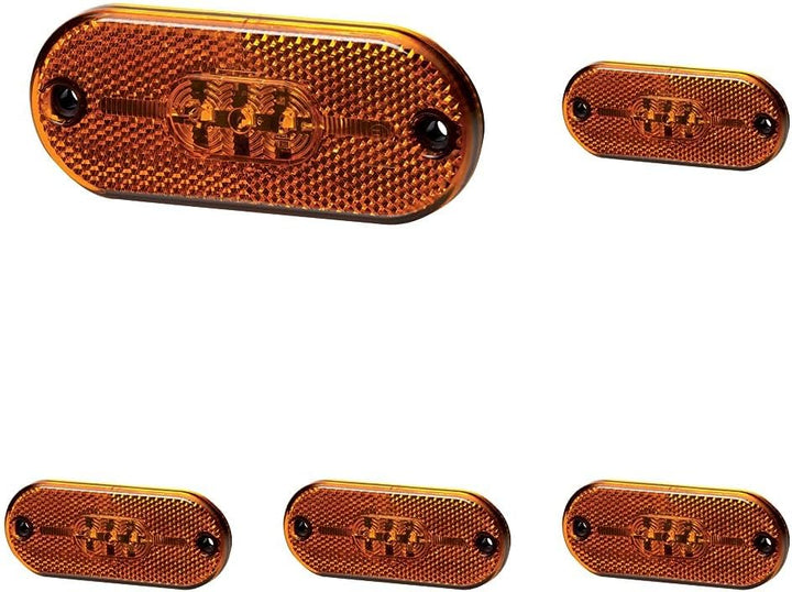 Hella - Seitenmarkierungsleuchte - Valuefit - LED - 12V - Schraubanschluss/Anbau - Lichtscheibenfarb