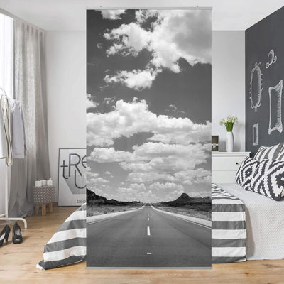 Bilderwelten Raumteiler Route 66 II 250x120cm inkl. transparenter Halterung 250x120cm incl. transpar