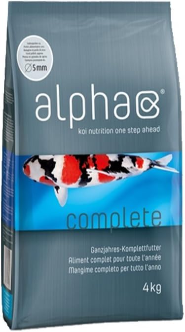 KOIFUTTER alpha complete - koinutrition one step ahead - Schwimmfutter Ganzjahresfutter für Koi, 4 k
