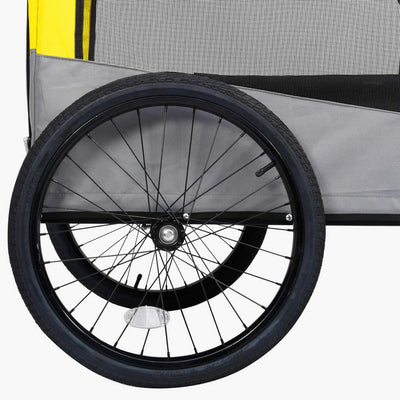 Gecheer 2-in-1 Fahrradanhänger Trolley Fahrrad Einkaufstrolley Gepäckwagen Transportanhänger Fahrrad