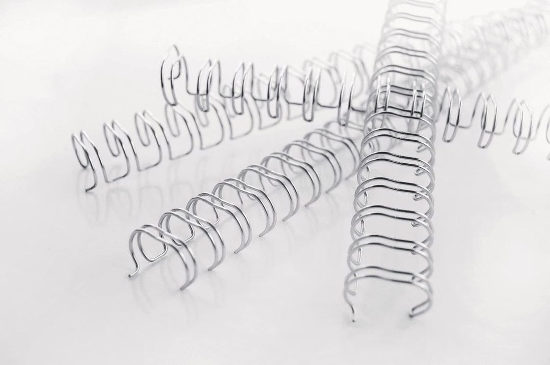 WireBind Drahtbinderücken, 100 Stück, 12.5mm,silber silber 12.5mm, silber 12.5mm