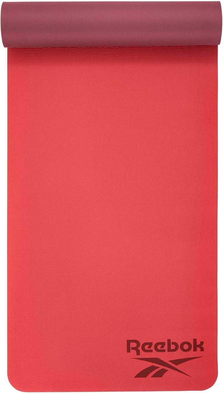 Reebok Doppelseitige 6-mm-Yogamatte Rot, Rot