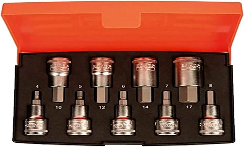 Bahco Vasos BHS9HEX Naranja 4mm 5mm 6mm 7mm 8mm 10mm 12mm 14mm 17mm