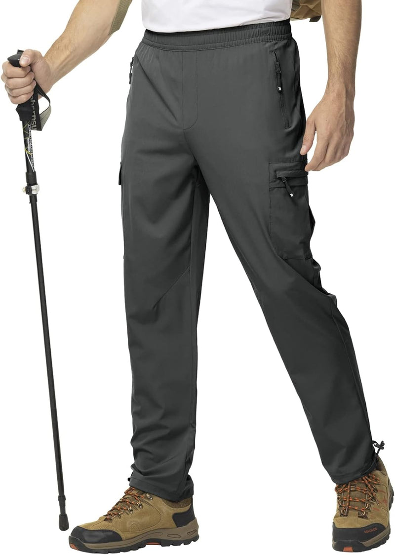 donhobo Herren Wanderhose Outdoorhose Leichte Schnell Trocknende Atmungsaktiv Sommer Campinghose Tre