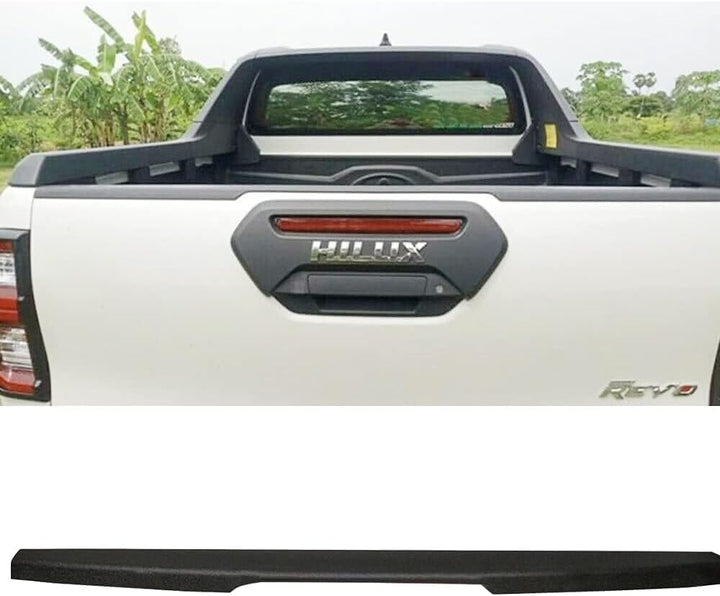 JHCHAN Ladekantenschutz Abdeckung für Toyota Hilux 2021-2023 Revo Pick up ABS Textur Schwarz Heckkla