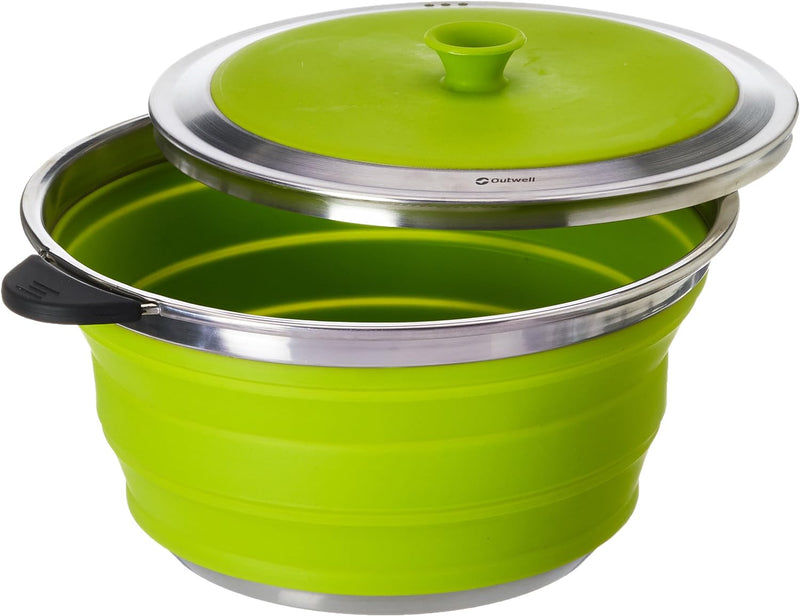 Outwell Collaps Topf Mit Deckel 30.5 x 24 x 13 cm Lime Green, 30.5 x 24 x 13 cm Lime Green