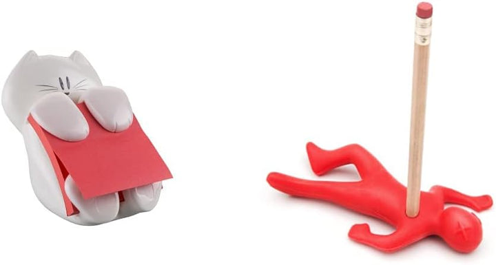 Post-it Dispenser Z-Notes CAT, Dispenser mit 1 Block Super Sticky Z-Notes, 90 Blatt pro Block, Farbe