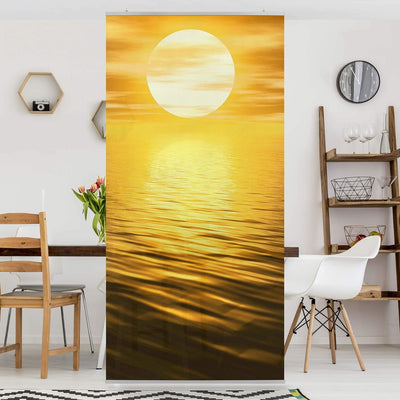 Bilderwelten Raumteiler Golden Sunrise 250x120cm inkl. transparenter Halterung 250x120cm incl. trans