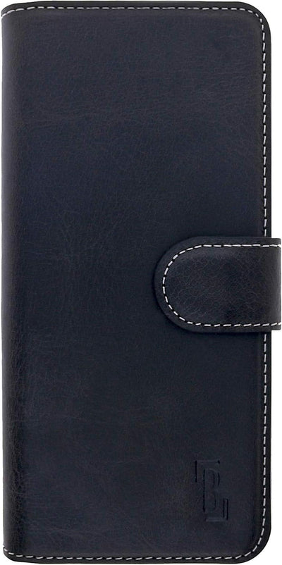 Burkley Handyhülle mit Ständer und Kartenfach für Samsung Galaxy S20 FE Leder Handytasche mit Magnet