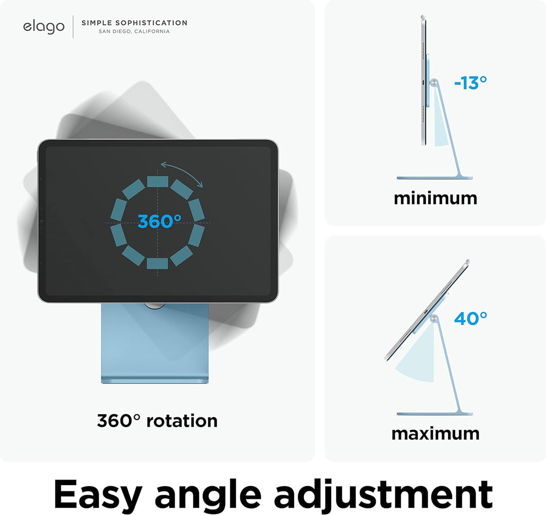 elago Premium Magnetischer Ständer Kompatibel mit iPad Pro 12.9 Zoll [5., 4. Gen], iPad Pro 11 Zoll