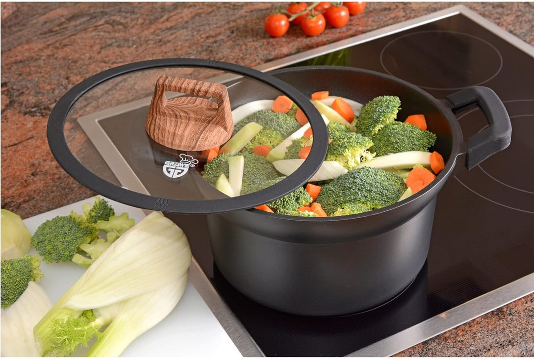 GRÄWE Kochtopf Aluguss 24 cm, Serie Alu-Line Kochtopf Ø 24 cm, Kochtopf Ø 24 cm