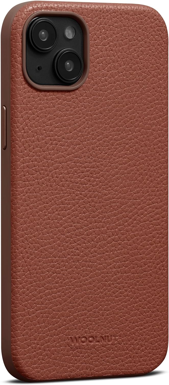 Woolnut Leder Hülle Case für iPhone 15 Plus - Cognac Braun iPhone 15 Plus Braun, iPhone 15 Plus Brau