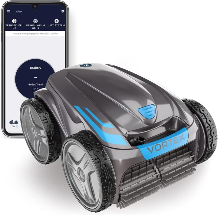 Automatischer Poolroboter Zodiac VORTEX 4WD. Bis zu 12x6 m, reinigt Boden, Wände und Wasserlinie. Fe