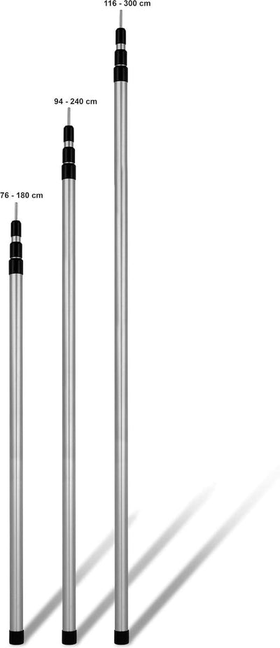 normani Aufstellstangen Set Teleskopstangen 4, 5 oder 6 Stück Zeltstange aus 6061 Aluminium - Stufen