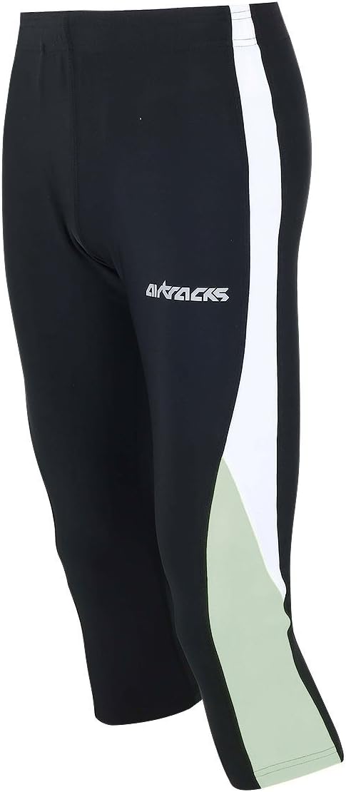 Airtracks Funktions Laufset Laufhose 3/4 Lang + Laufshirt Kurzarm/Atmungsaktiv/Schnelltrocknend Rot