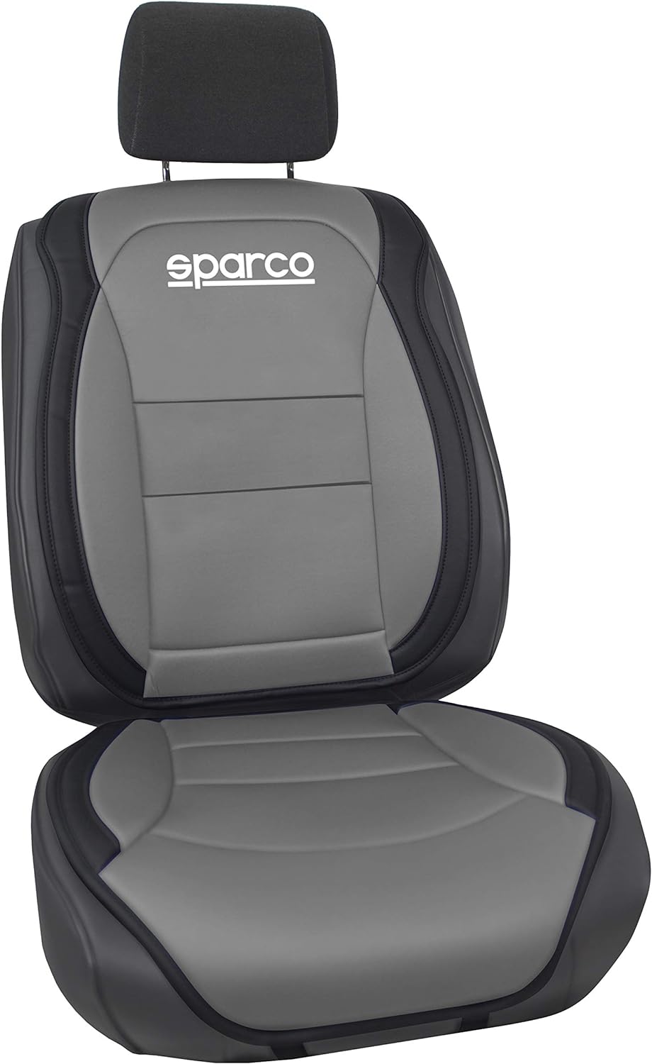 SPARCO 6922516328376 Ergonomische Rückenlehne Farbe, Schwarz/Grau 424 GRAU, 424 GRAU