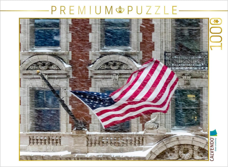 CALVENDO Puzzle Snowy Broadway 1000 Teile Lege-Grösse 64 x 48 cm Foto-Puzzle Bild von Thomas Freuden