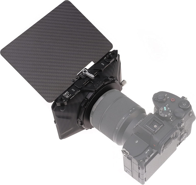 Hersmay Mini Matte Box Leichte 4x4 4x5,65 Objektiv Clip Matte Box für DSLR Mirrorless Kamera für Son