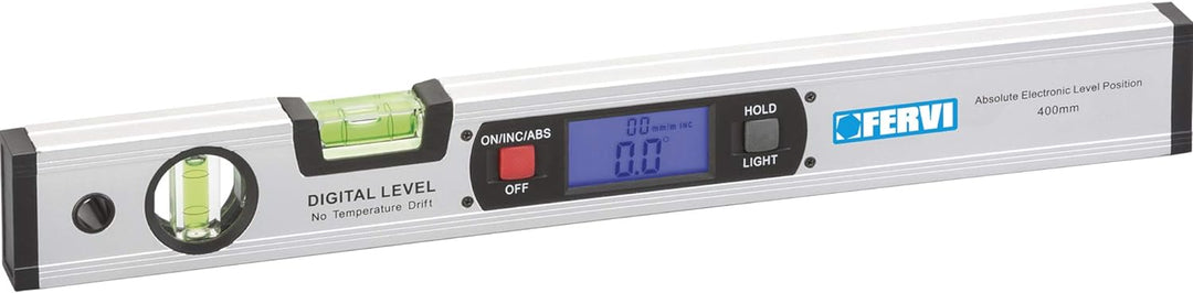 Fervi 0109 Magnetische Wasserwaage, 400 mm