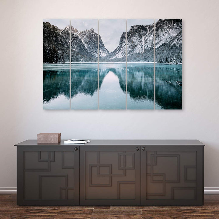 Feeby. Leinwandbild - 5 Teile - Bilder Wand Bild Wandbilder Kunstdruck XXL, 5-Teilig, Typ C, 300x140