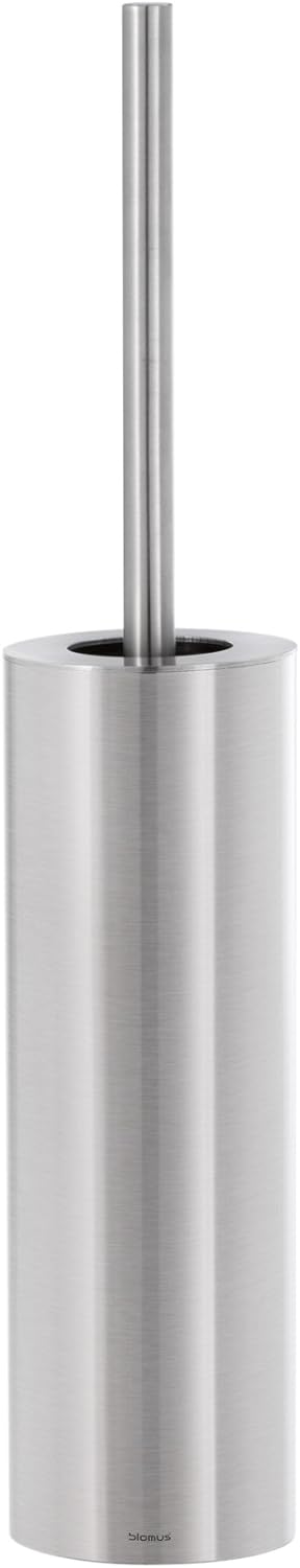 blomus -NEXIO- WC-Bürste aus mattiertem Edelstahl, Toilettenbürste freistehend, modernes Badaccessoi