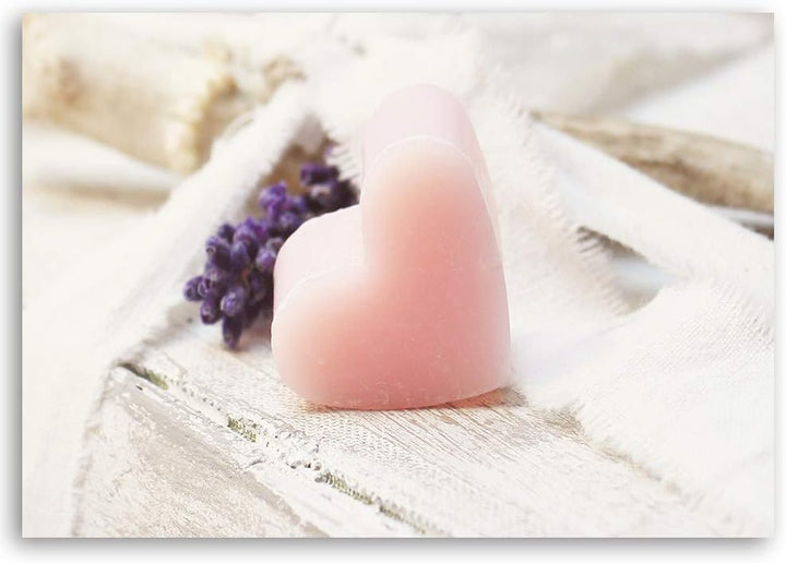 Feeby Wanddeko Herz Bild Kunstdruck modern rustikal Rosa 80x60 cm M14327 80x60 cm, M14327 80x60 cm