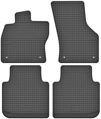 edecor Gummimatten Automatten Gummifussmatten Gummi Fussmatten Satz Set für VW Tiguan II Allspace ab