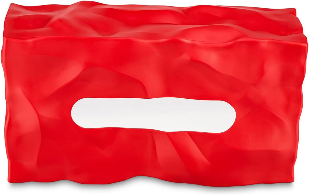 Essey Kosmetiktücher-Box Wipy Cube II, rechteckiger Taschentuchspender, Design Taschentuchbox Rot, R