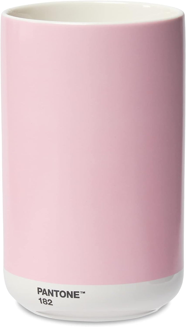 Pantone Porzellan Vase mit Geschenkbox, Jar, dekorative hochwertige Blumenvase, 1 Liter, Light Pink
